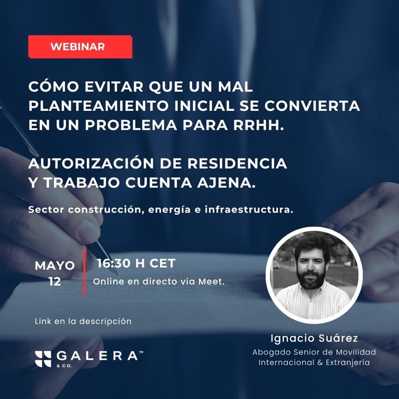 Cover Image for Cómo evitar que un mal planteamiento inicial se convierta en un problema para RRHH. Autorización de residencia y trabajo cuenta ajena.