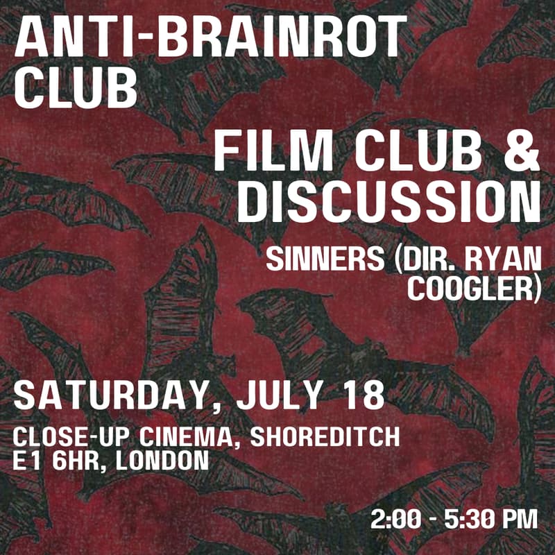 Cover Image for ABRC FILM CLUB & DISCUSSION: SINNERS