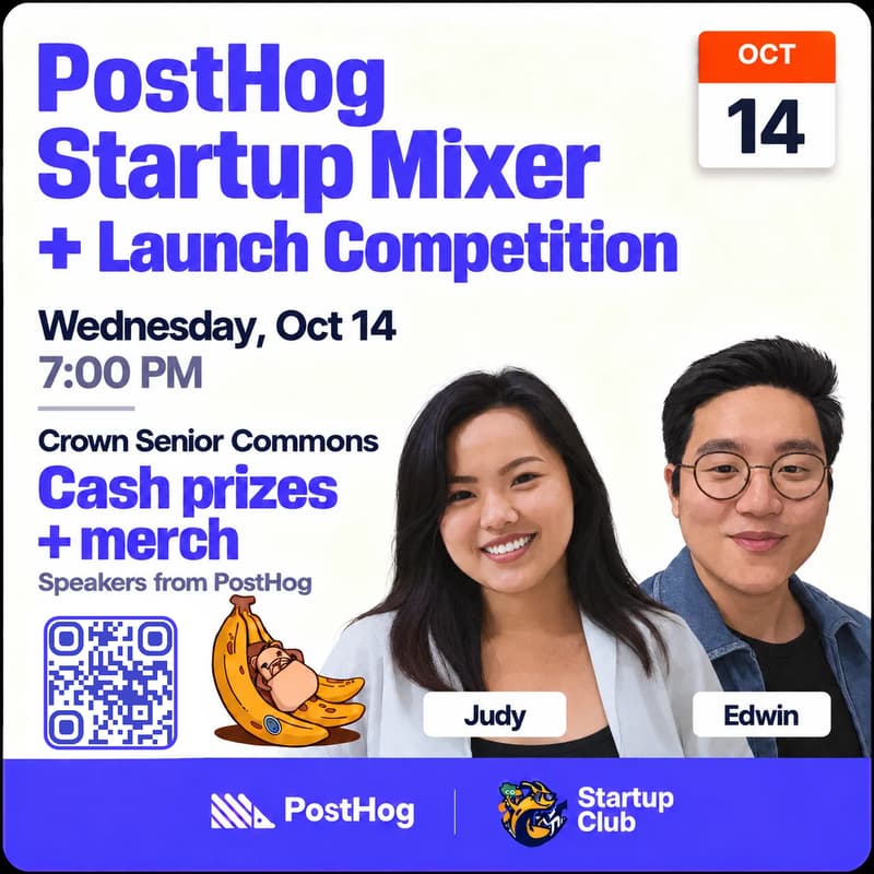 Cover Image for PostHog Startup Mixer + Launch competition