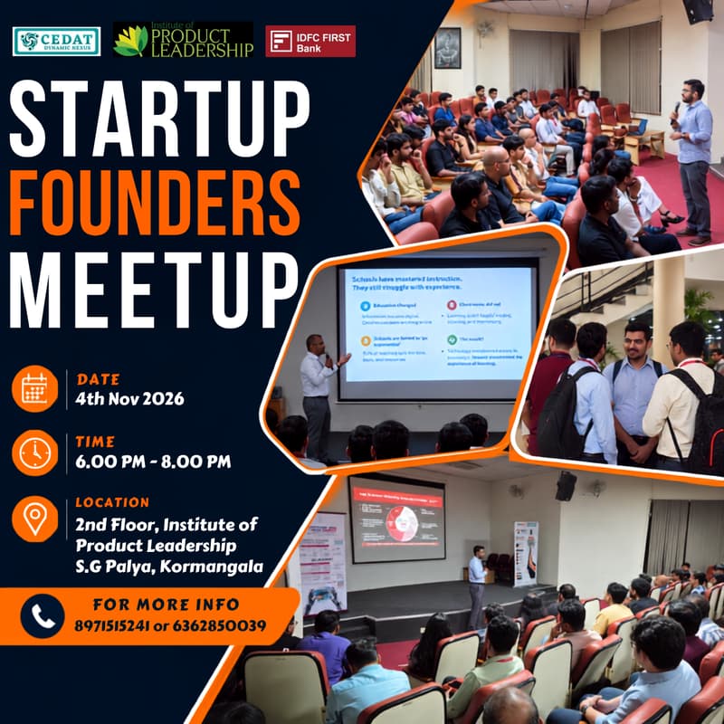 Cover Image for Startup Founders Meetup by CEDAT