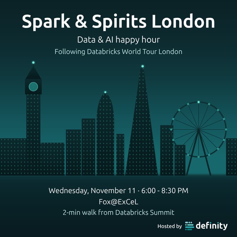 Cover Image for Spark & Spirits London: Data & AI happy hour