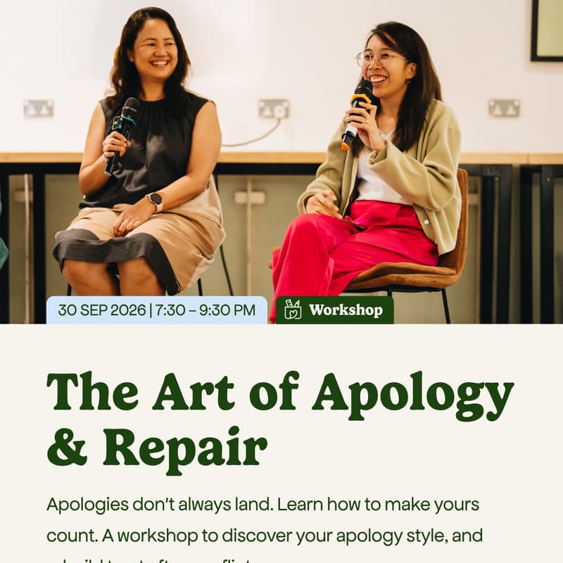 Cover Image for [WORKSHOP] The Art of Apology & Repair