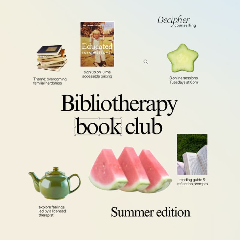 Cover Image for Bibliotherapy Book Club