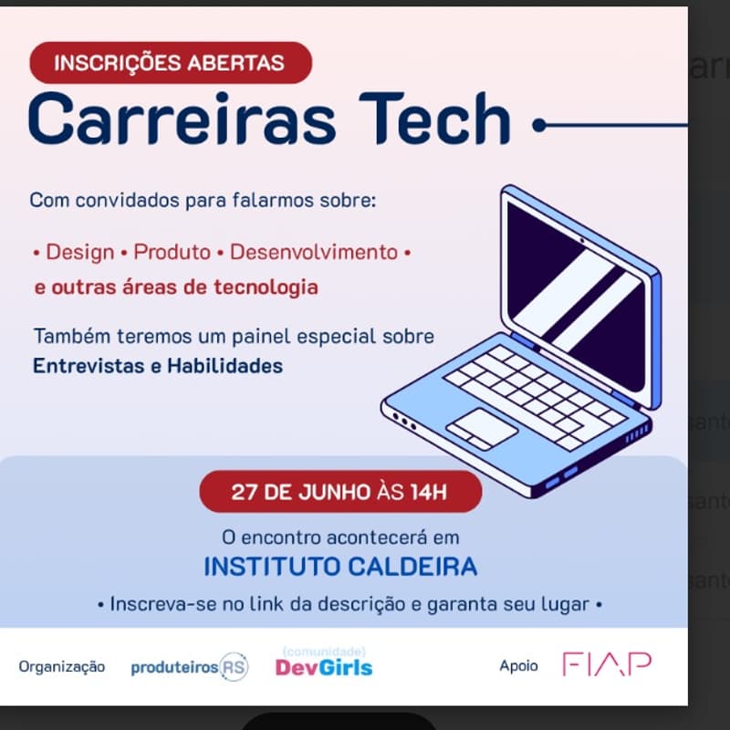 Cover Image for Carreiras Tech