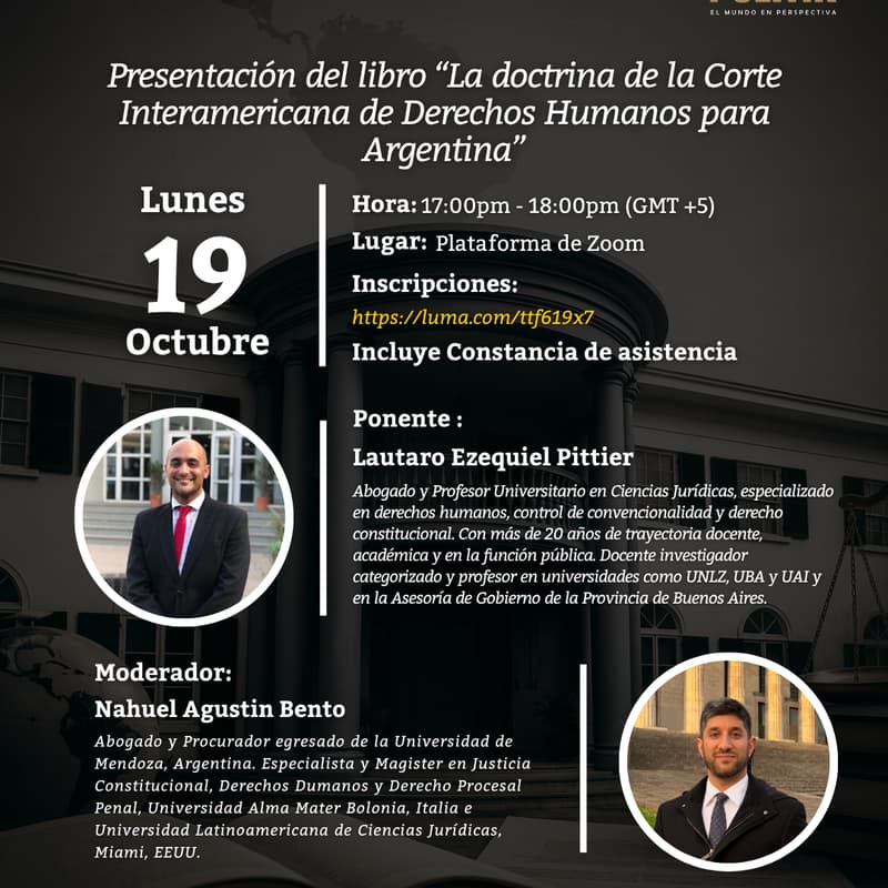 Cover Image for Presentación del libro “La doctrina de la Corte Interamericana de Derechos Humanos para Argentina”