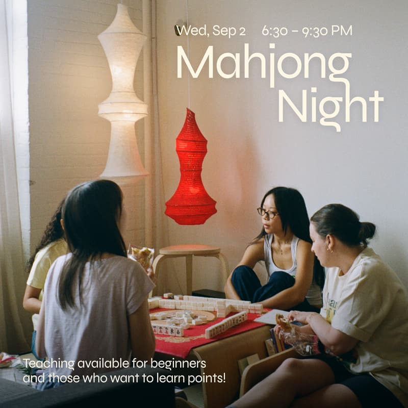 Cover Image for Mahjong Night (Beginner friendly!)
