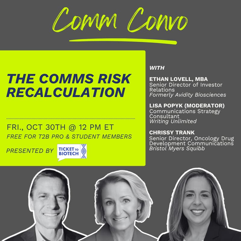 Cover Image for T2B October Comm Convo: The Comms Risk Recalculation