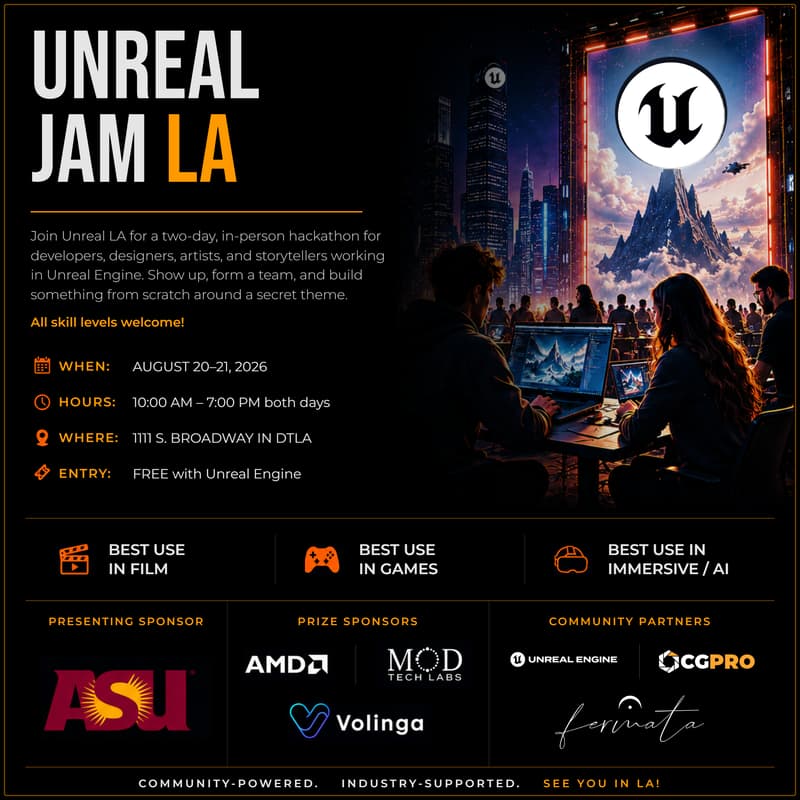 Cover Image for Unreal Jam LA 2026