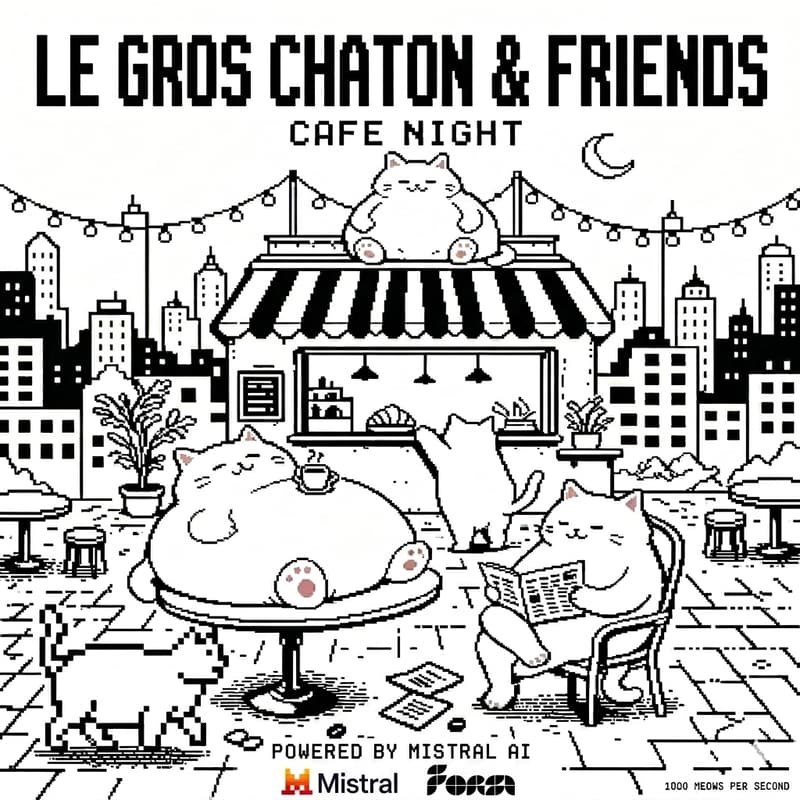 Cover Image for AI Cat Cafe: Le Gros Chaton and Friends