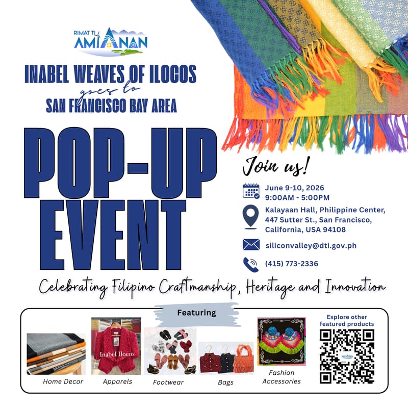 Cover Image for Rimat ti Amianan: Inabel Weaves of Ilocos - San Francisco Pop-Up Showcase (Day 1)