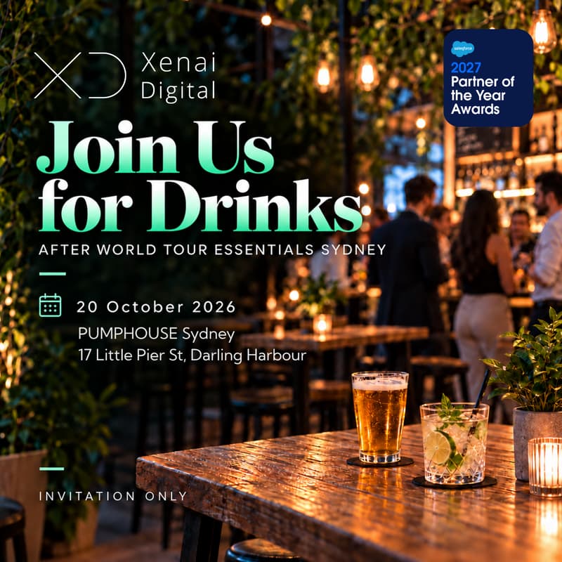 Cover Image for Drinks After World Tour Essentials Sydney | Hosted by Xenai Digital
