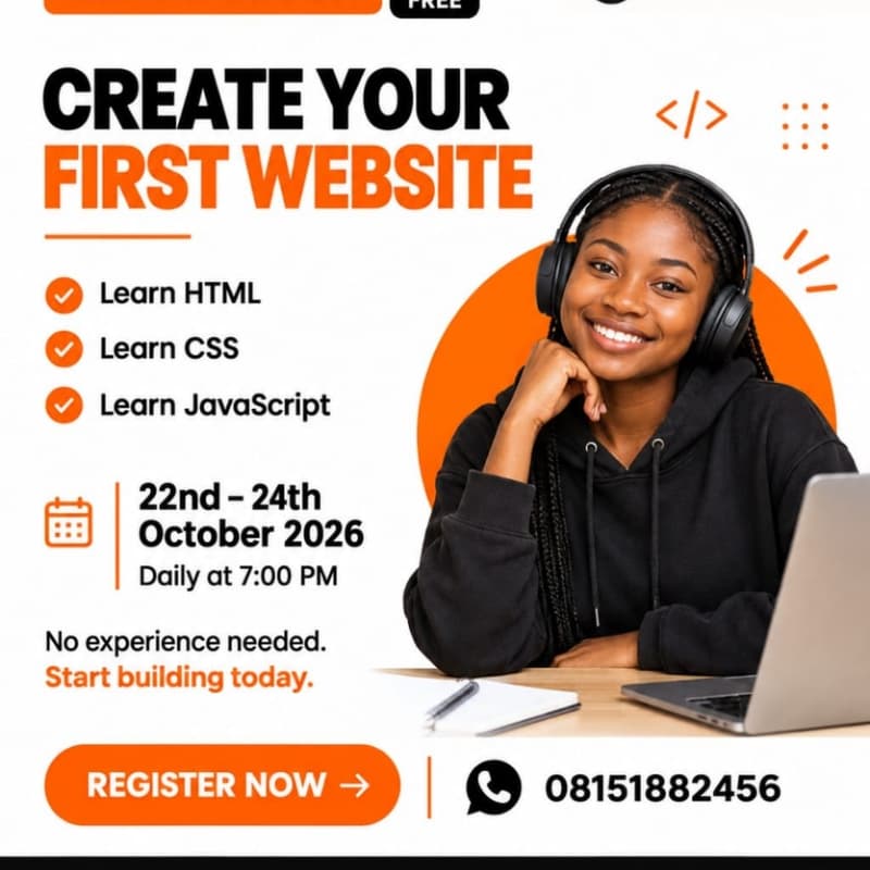 Cover Image for Create Your First Website