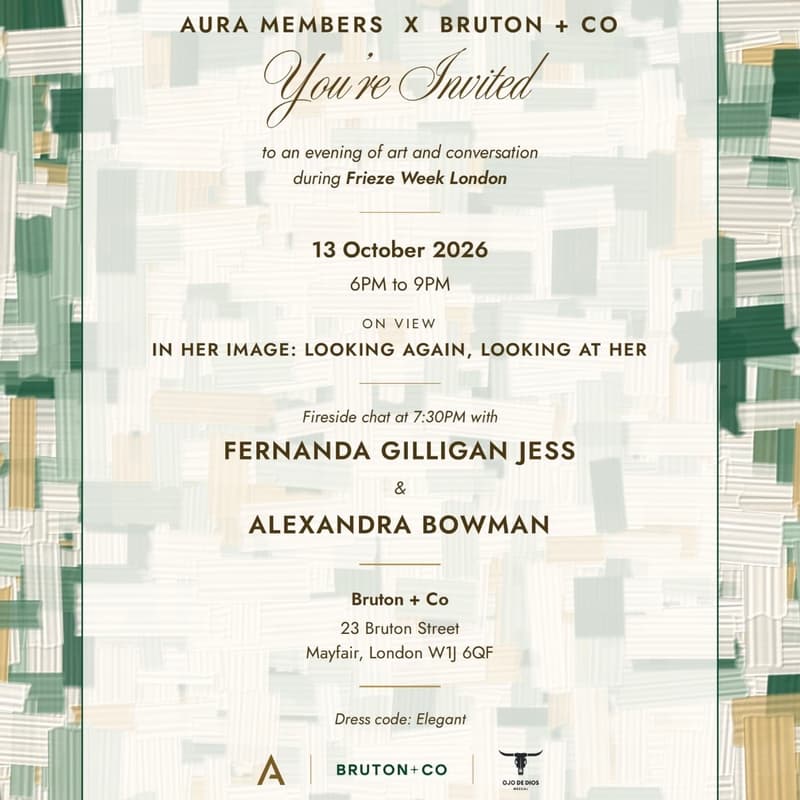 Cover Image for Aura Members X Bruton + co Frieze Week Event