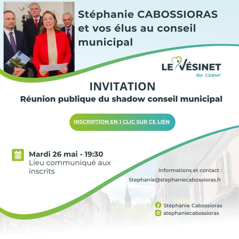 Cover Image for Réunion du shadow Conseil municipal du Vésinet