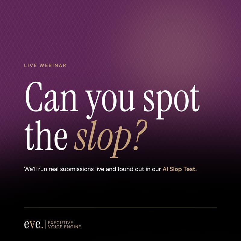 Cover Image for Why AI Slop Is the Best Thing to Happen to Execs With a POV