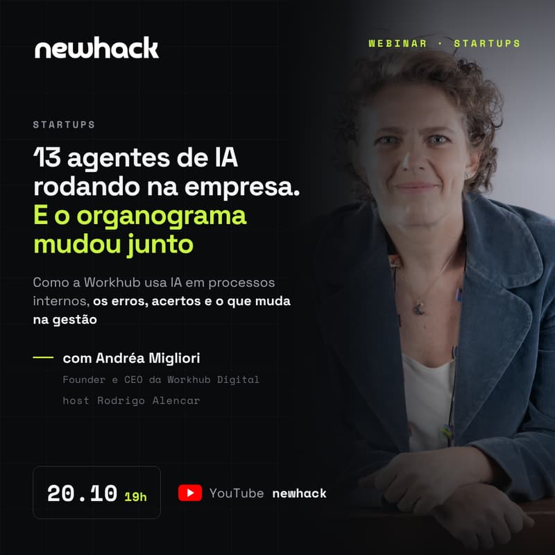 Cover Image for [WEBINAR] 13 agentes de IA rodando na empresa. E o organograma mudou junto