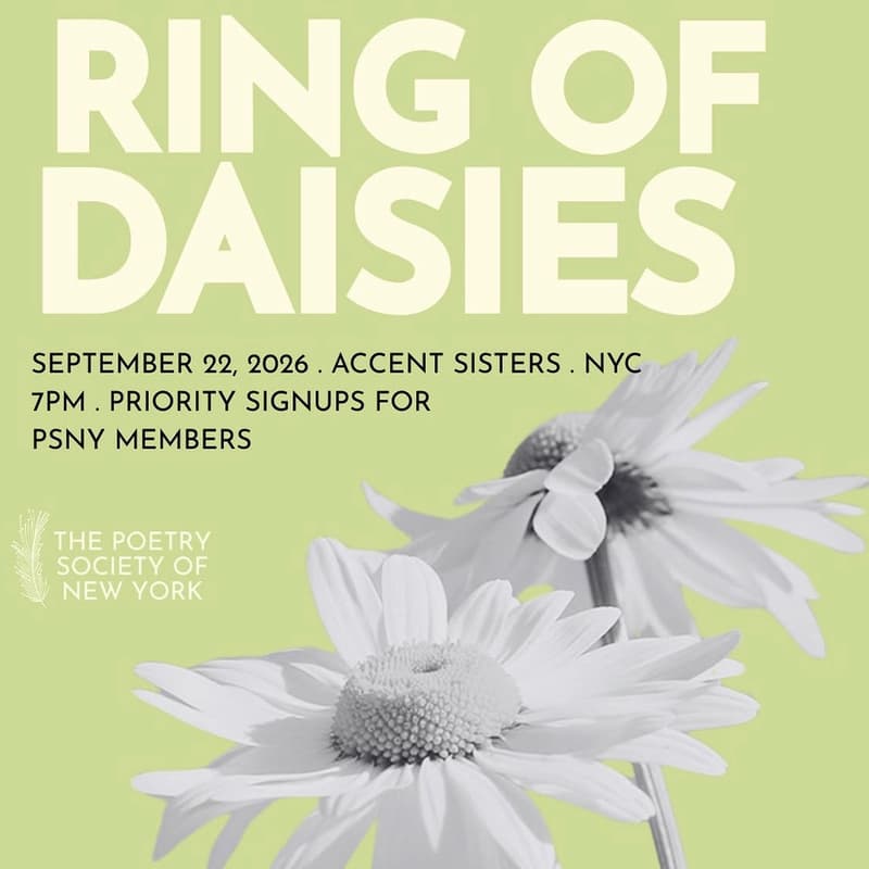 Cover Image for Poetry Society of New York Opening