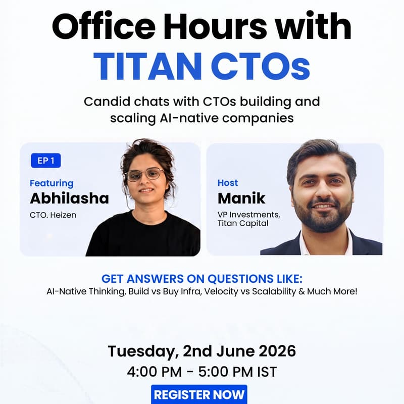 Cover Image for Office Hours with Titan CTOs — Episode 1 ft. Abhilasha from Heizen
