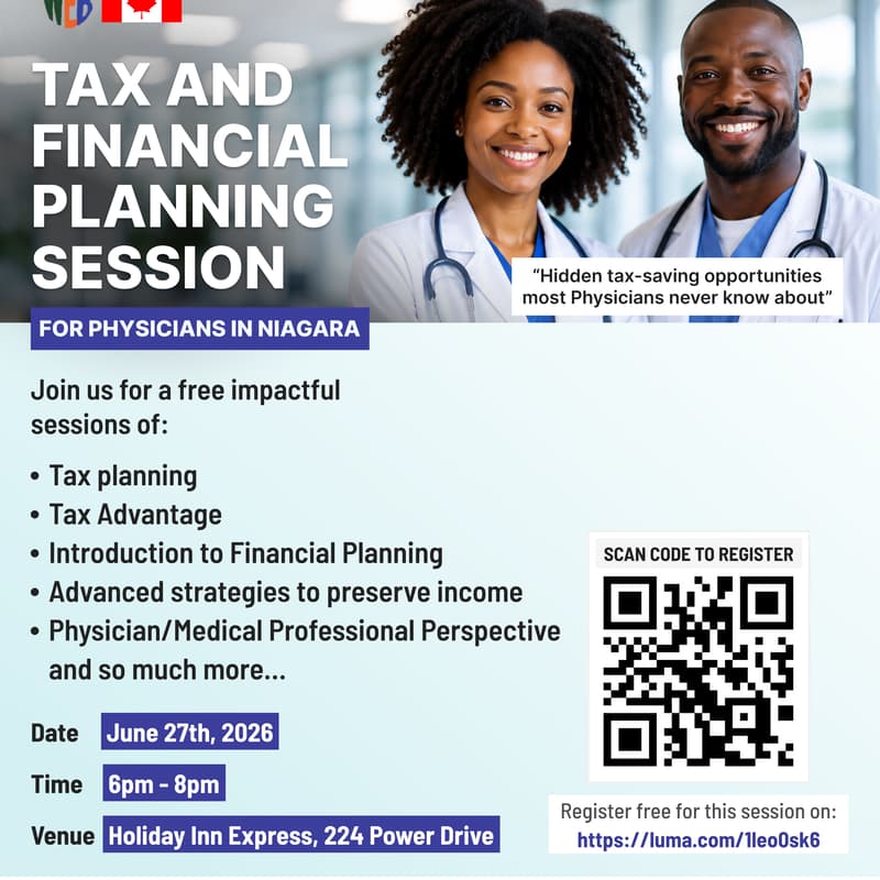 Cover Image for Tax and Financial Planning Session for Physicians in Niagara