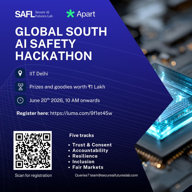 Cover Image for Global South AI Safety Hackathon: New Delhi