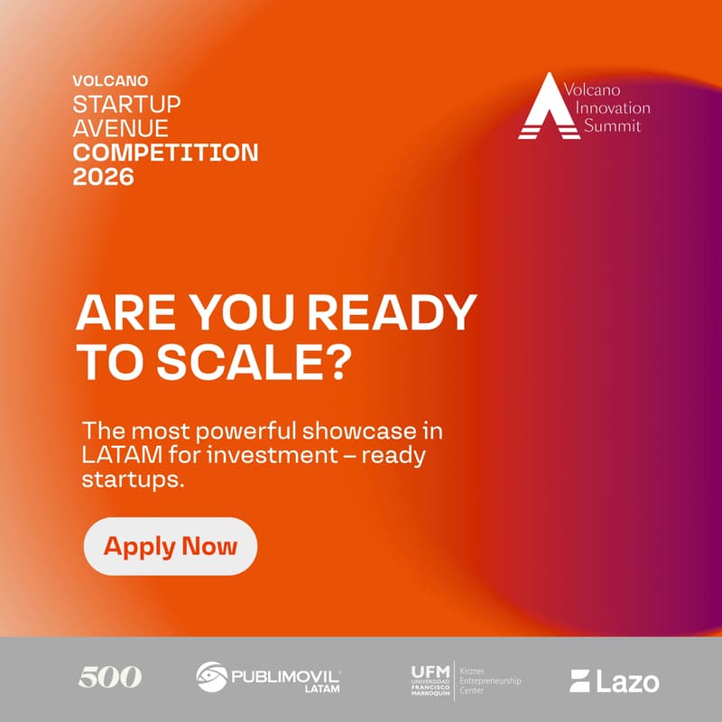 Cover Image for Startup Avenue Competition by Volcano Innovation Summit, September 5th-7th, 2026