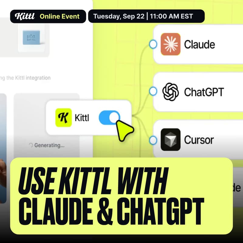 Cover Image for Learn how to connect Kittl with your favorite AI chat