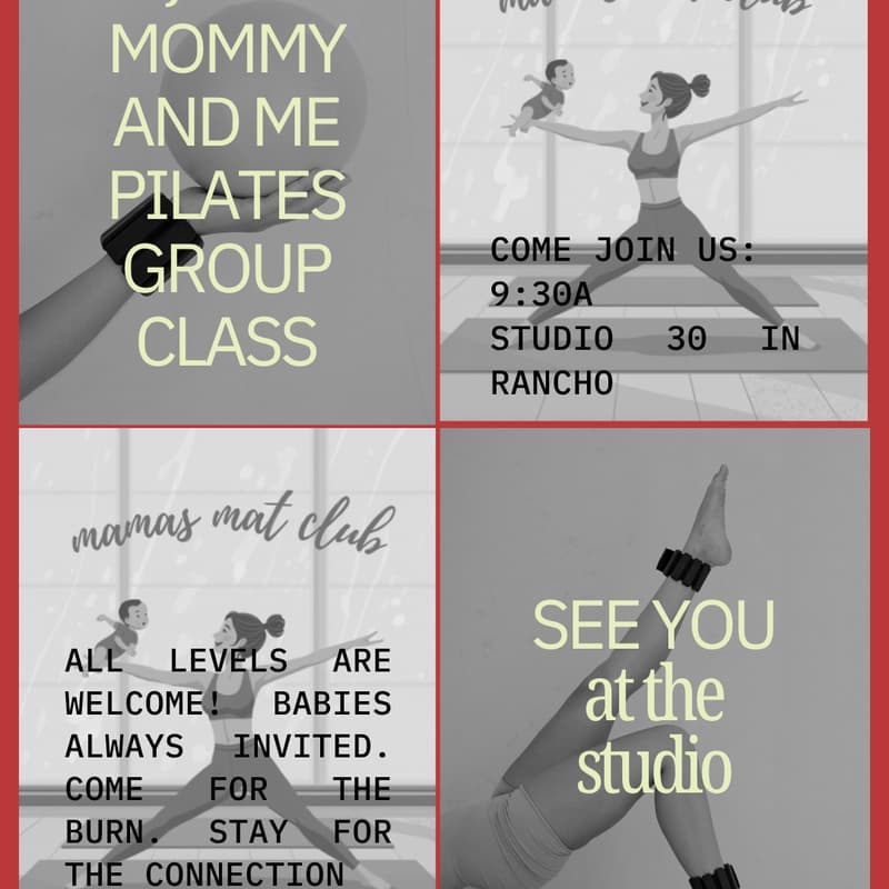 Cover Image for 6/18 Mommy And Me Pilates In Studio