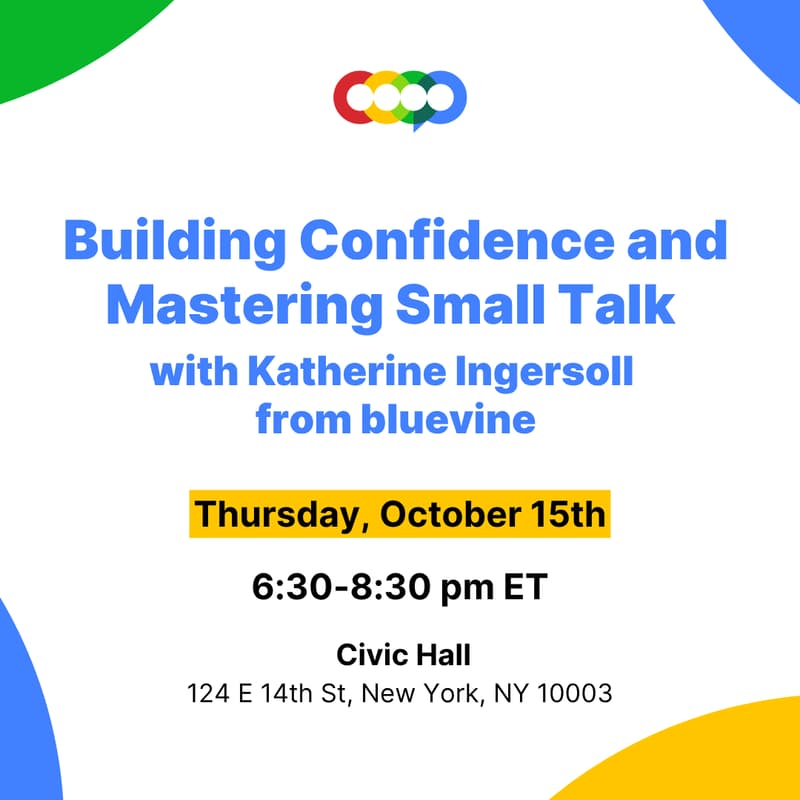 Cover Image for Building Confidence & Mastering Small Talk with Katherine Ingersoll