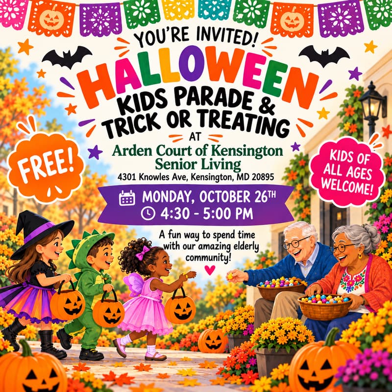Cover Image for Halloween at Arden Court of Kensington Senior Living