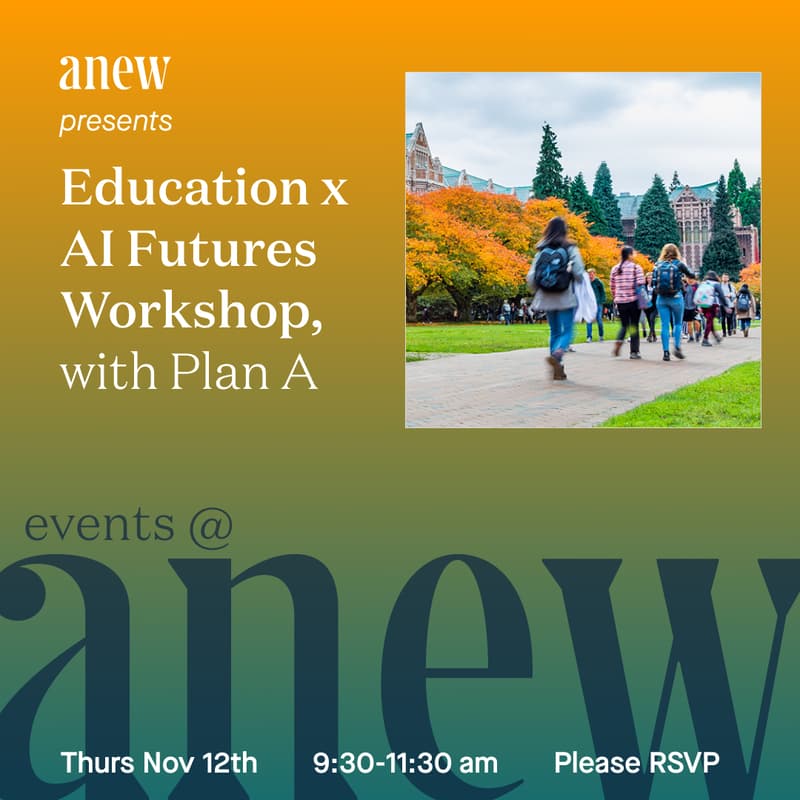 Cover Image for Education x AI Futures Workshop, with Plan A