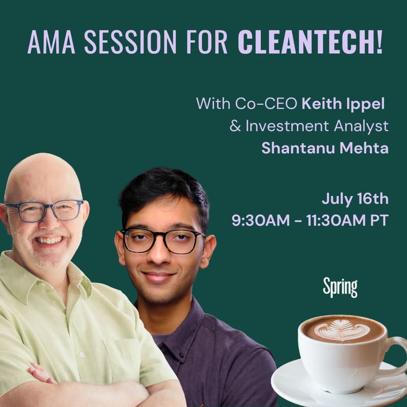 Cover Image for AMA (Ask Me Anything) Session for Cleantech Companies!