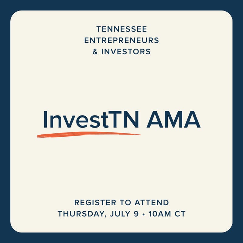 Cover Image for InvestTN AMA July 2026