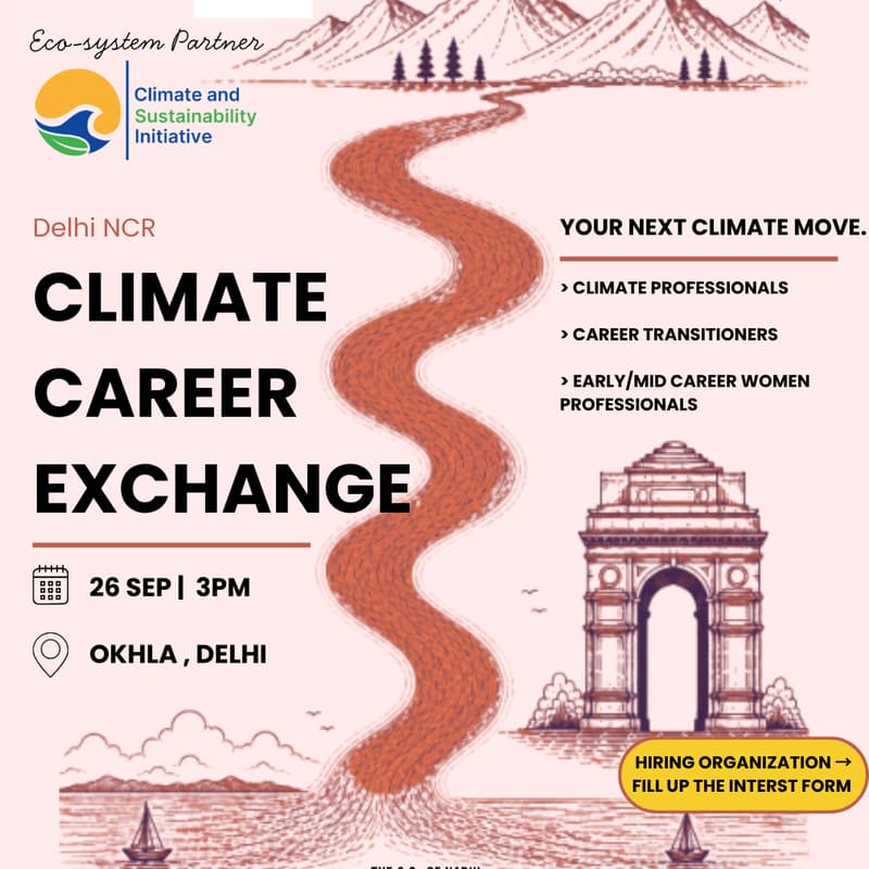 Cover Image for Climate Careers Exchange - Delhi Edition | Climate Week India