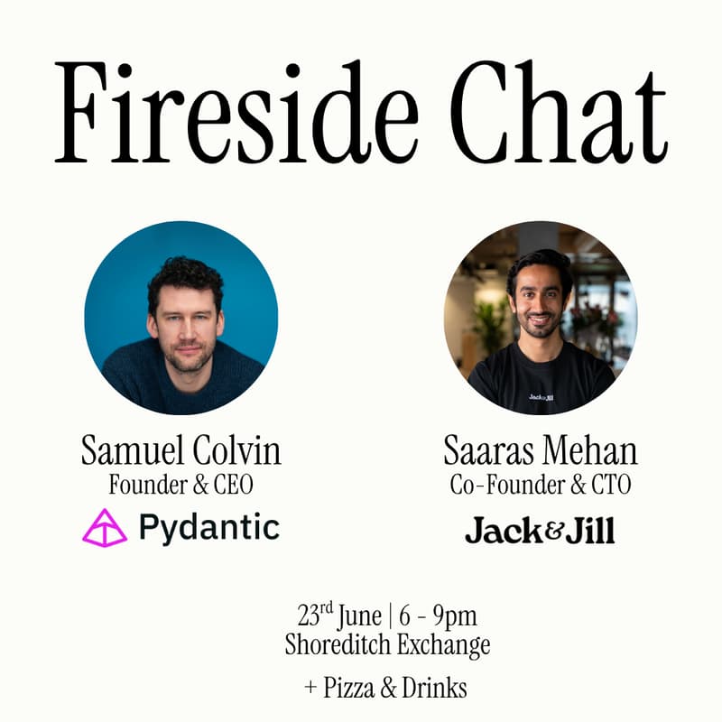 Cover Image for Fireside chat with Samuel Colvin, creator of Pydantic (+ pizza & drinks)