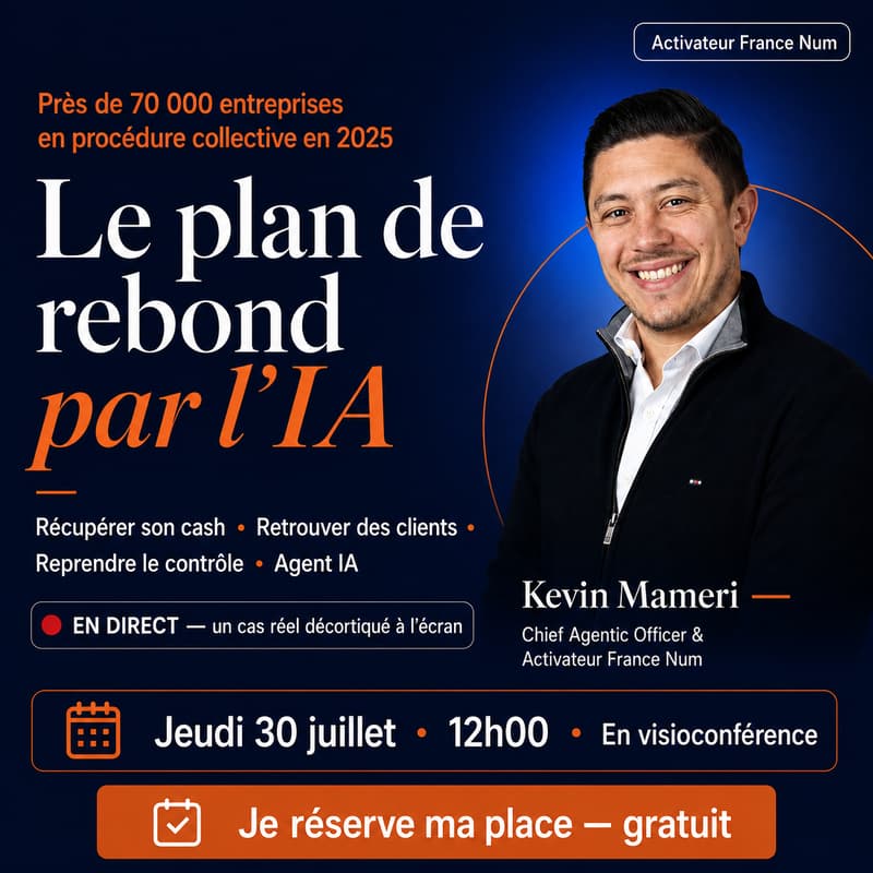 Cover Image for Procédure collective n'est pas la fin : comment l'IA aide les dirigeants à sauver leur trésorerie et rebondir