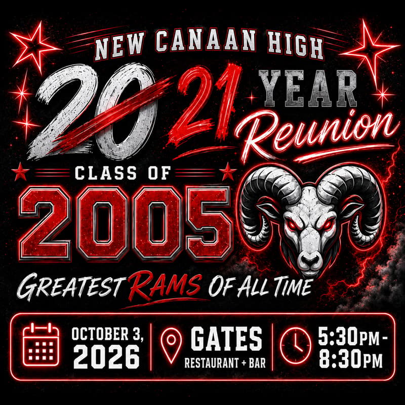 Cover Image for New Canaan High School Class of 2005 Reunion