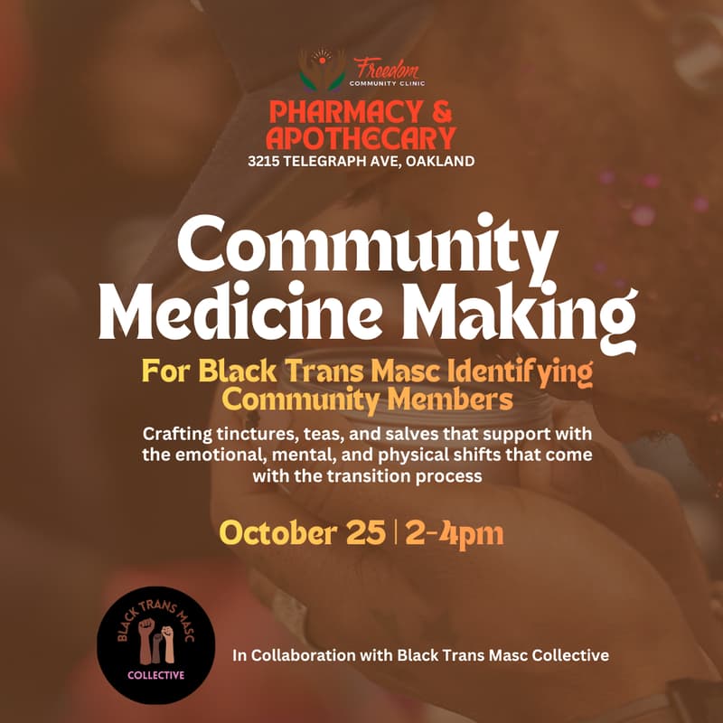 Cover Image for Community Medicine Making for Black Trans Macs Identifying Community Members