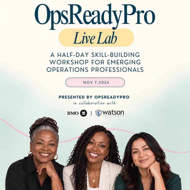 Cover Image for OpsReadyPro Live Lab: A Hands-On Ops Workshop, Sponsored by BMO x Watson Institute