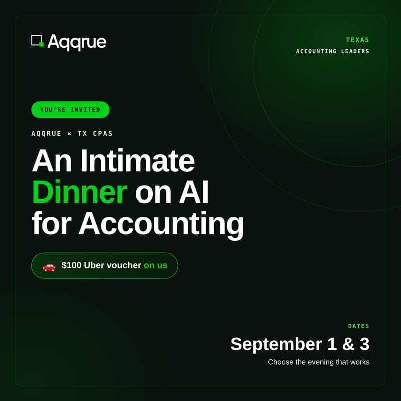Cover Image for Aqqrue x TX CPAs: An Intimate Dinner