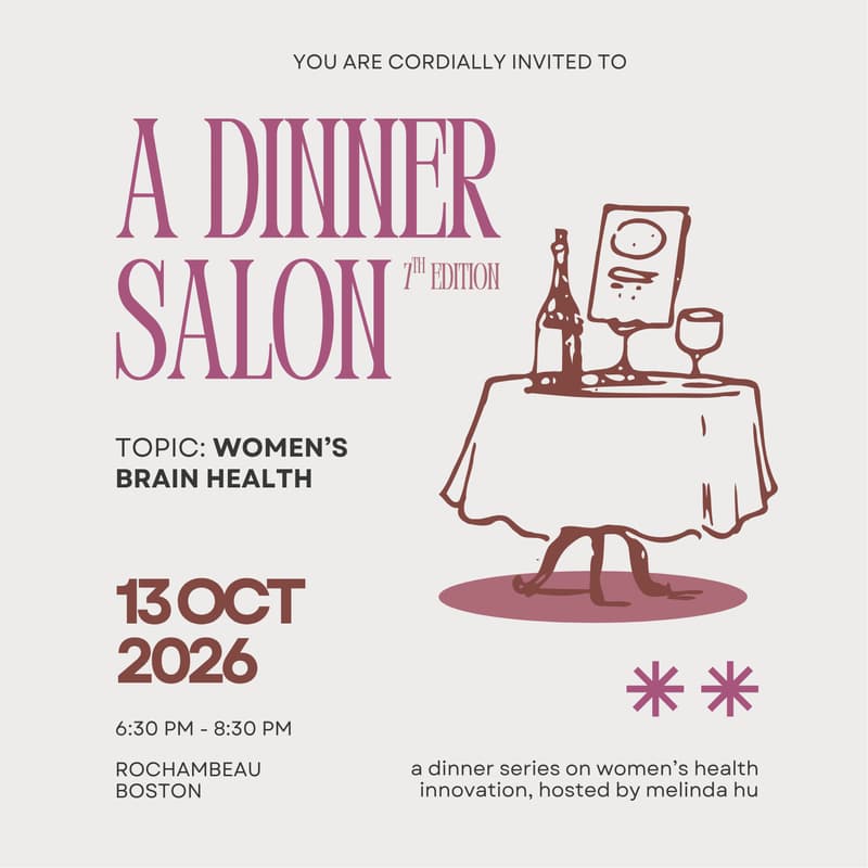 Cover Image for dinner salon #7: women's brain health