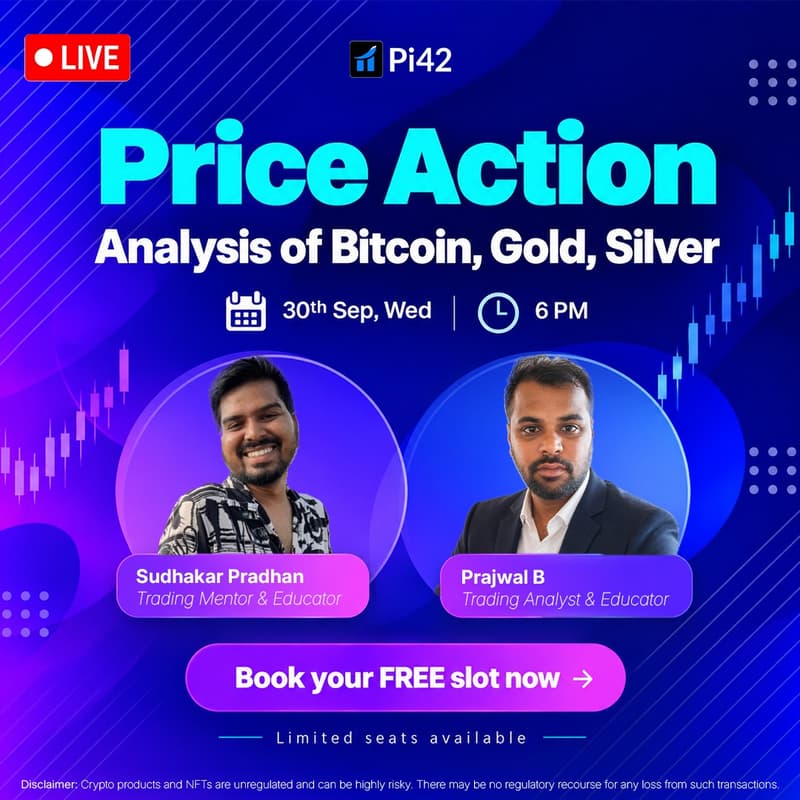 Cover Image for Webinar: Price Action Analysis of BTC, GOLD, SILVER