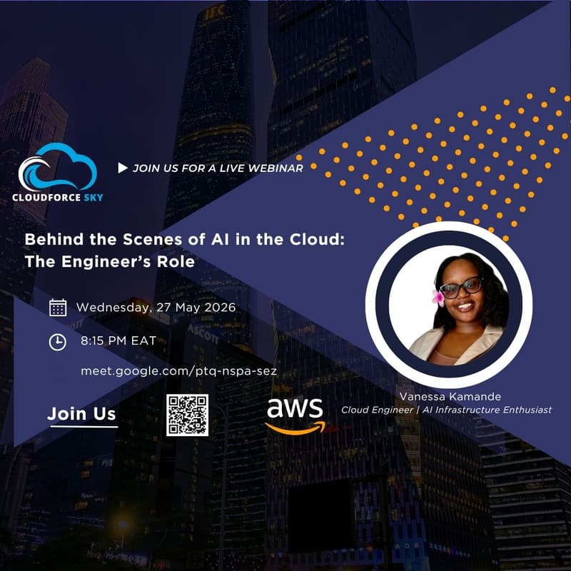 Cover Image for Behind the Scenes of AI in the Cloud: The Engineer’s Role - Vanessa Kamande