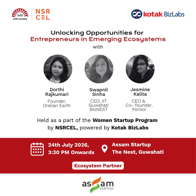 Cover Image for š Women Entrepreneurs Meet-up in Guwahati | Unlocking Opportunities for Entrepreneurs in Emerging Ecosystems