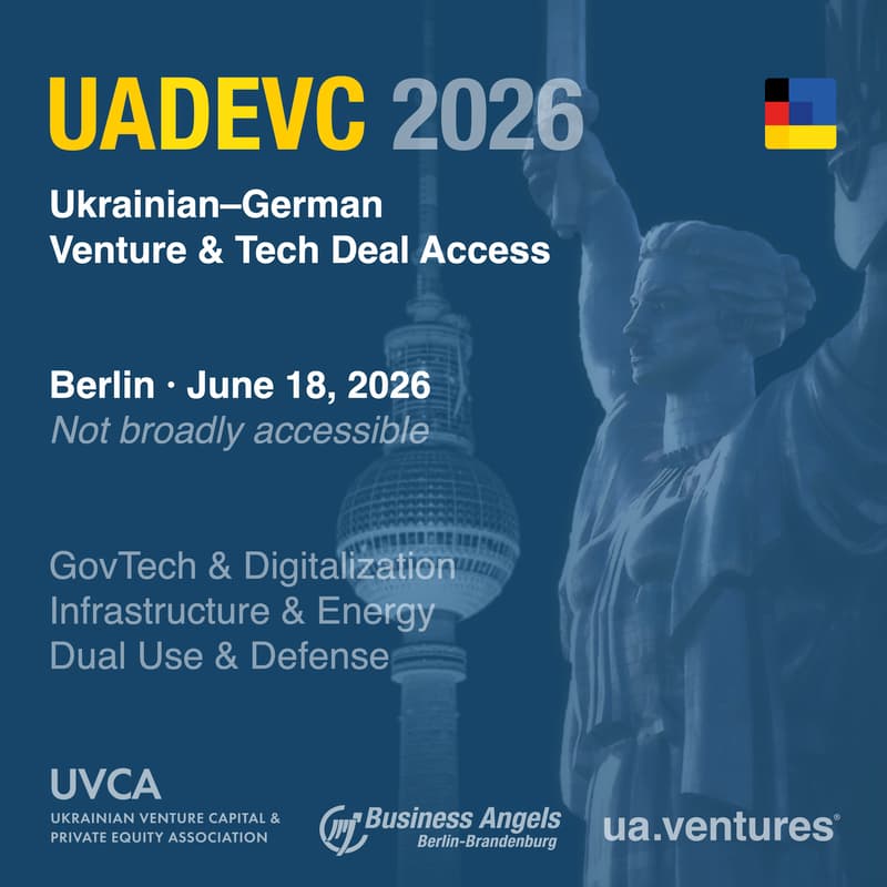 Cover Image for UADEVC 2026 I Ukrainian–German Venture & Tech Deal Access