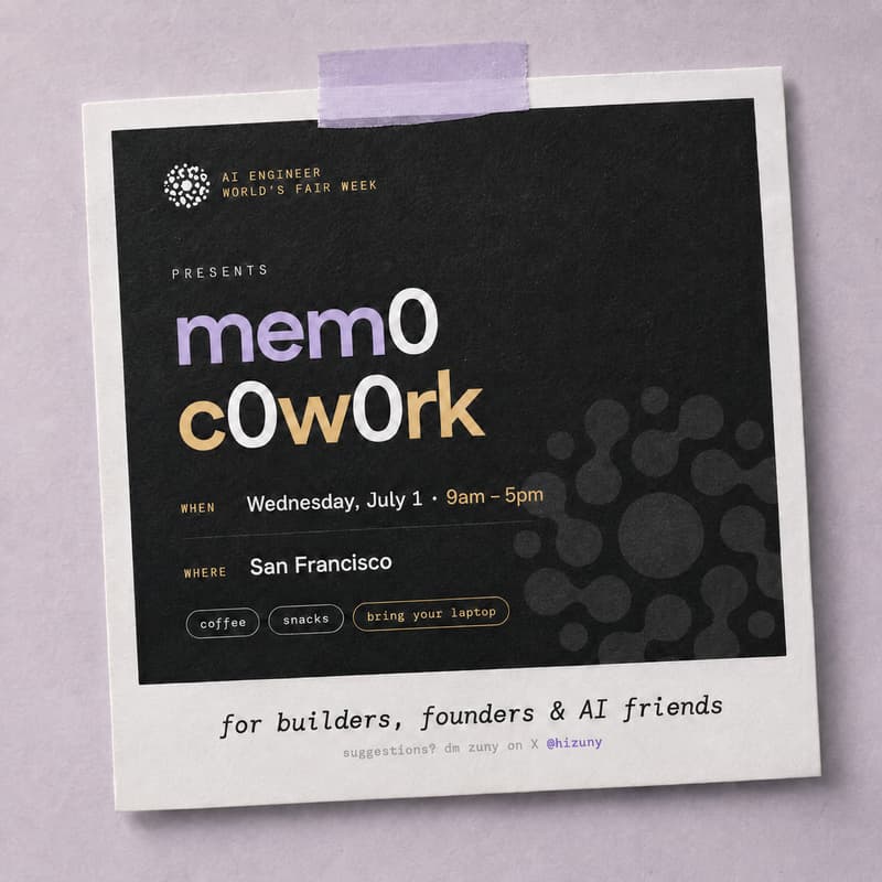 Cover Image for Mem0 Build Room: Coworking Near AI Engineer World’s Fair