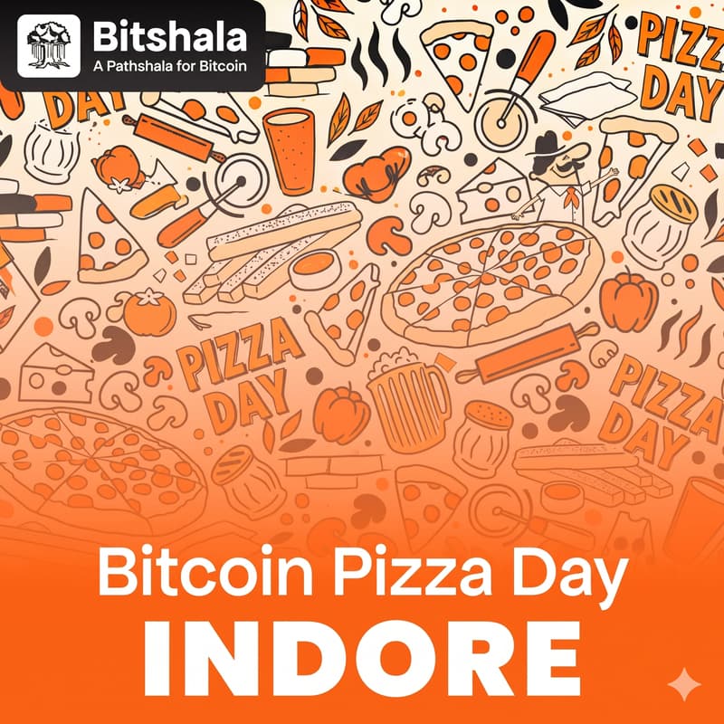Cover Image for Bitcoin Pizza Day with Bitshala (Indore)