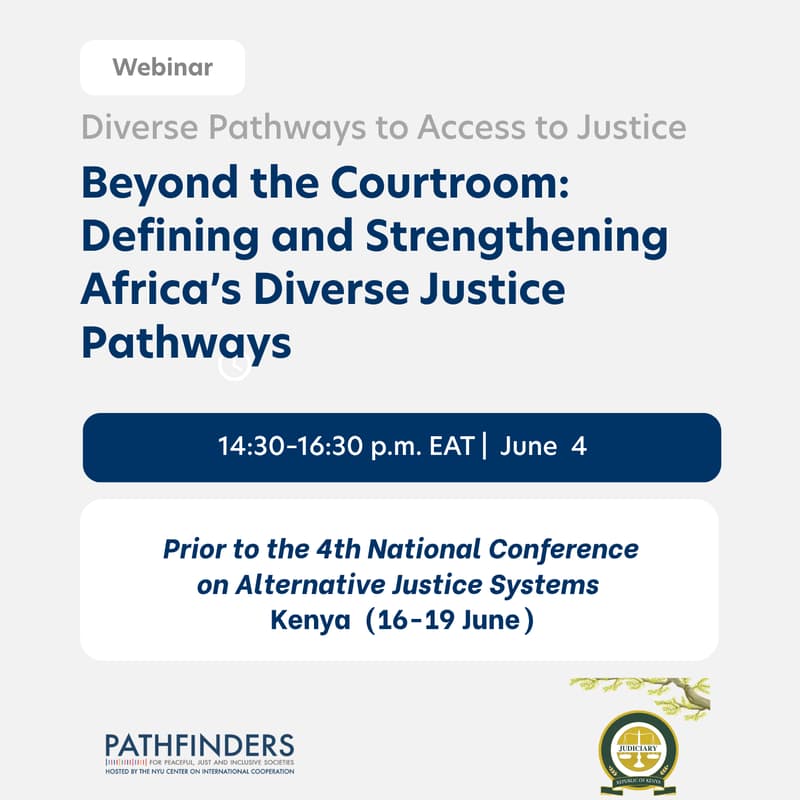 Cover Image for Beyond the Courtroom: Defining and Strengthening Africa's Diverse Justice Pathways