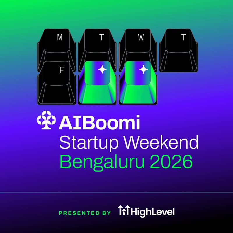 Cover Image for AIBoomi Startup Weekend | 4th Edition I Bengaluru