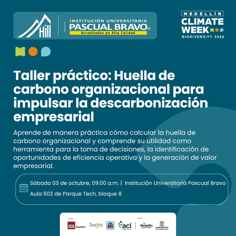 Cover Image for Taller práctico: Huella de carbono organizacional para impulsar la descarbonización empresarial