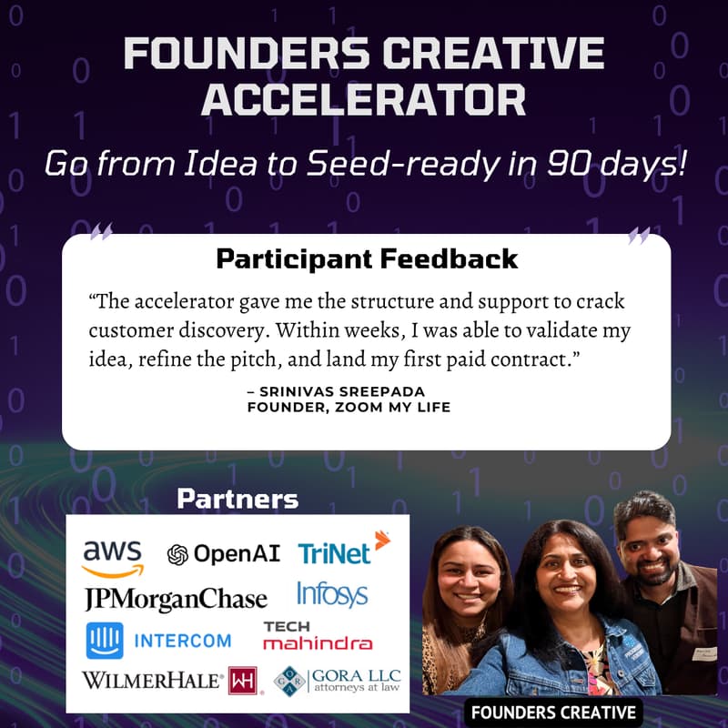Cover Image for Founders Creative Accelerator Info Session
